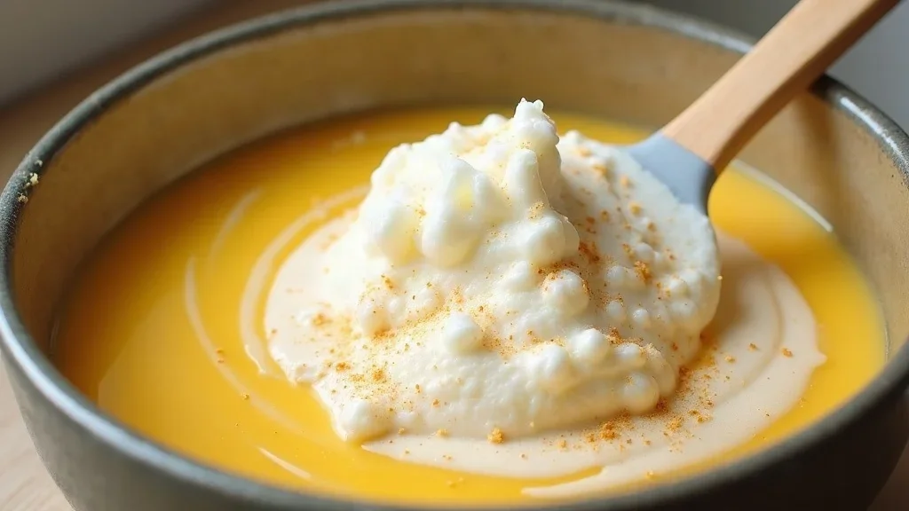 Mallorquinischer mandelkuchen Zubereitung – Schritt 3: Schritt 3: Eigelb-Creme & Aromen anrühren (Schritt-für-Schritt-Anleitung aus der KostWelt-Testküche)