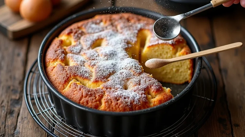 Mallorquinischer mandelkuchen Zubereitung – Schritt 4: Schritt 4: Eischnee unterheben & backen (Schritt-für-Schritt-Anleitung aus der KostWelt-Testküche)